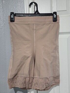 Nude Lace Trim Shapewear Shorts